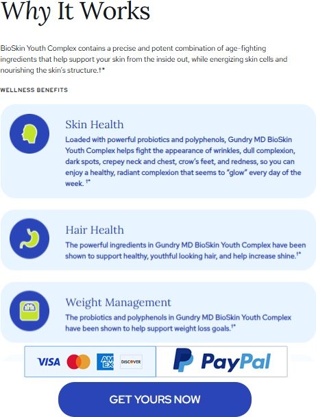Gundry MD BioSkin Youth Complex Reviews: Benefits, Results and Side Effects