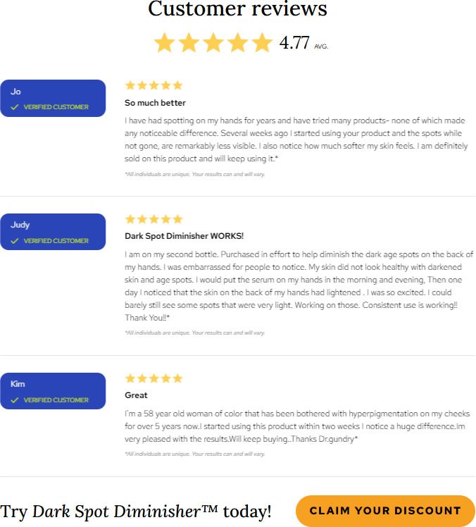 Gundry MD Dark Spot Diminisher Reviews: Does Dr. Gundry Dark Spot Remover Work?